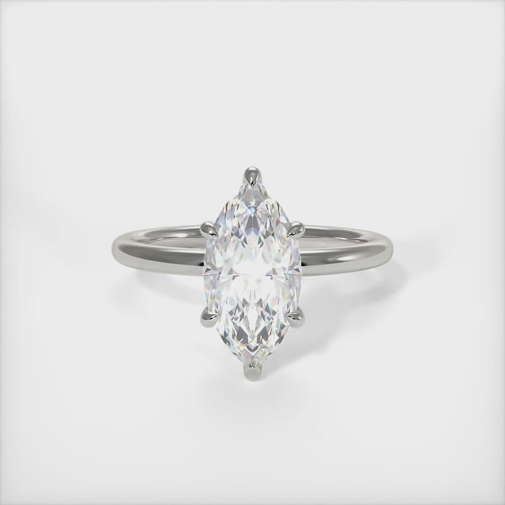 Eden Marquise Lab Created Diamond Engagement Ring