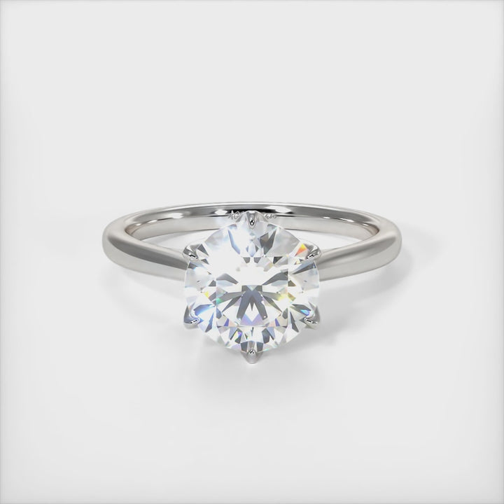 Nora Round Lab Created Diamond Engagement Ring
