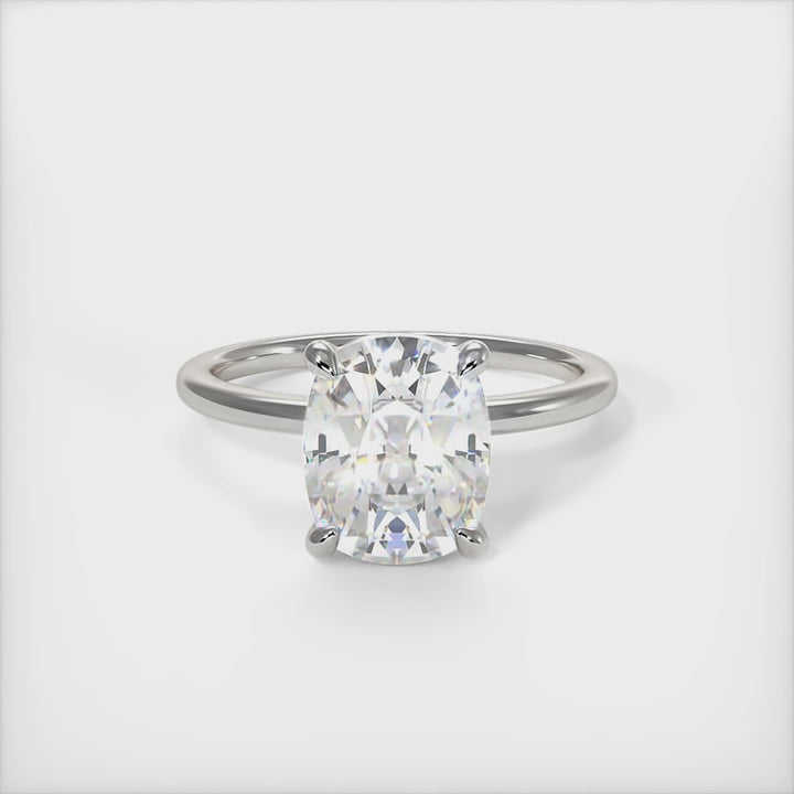 Eden Elongated Cushion Cut Lab Created Diamond Engagement Ring