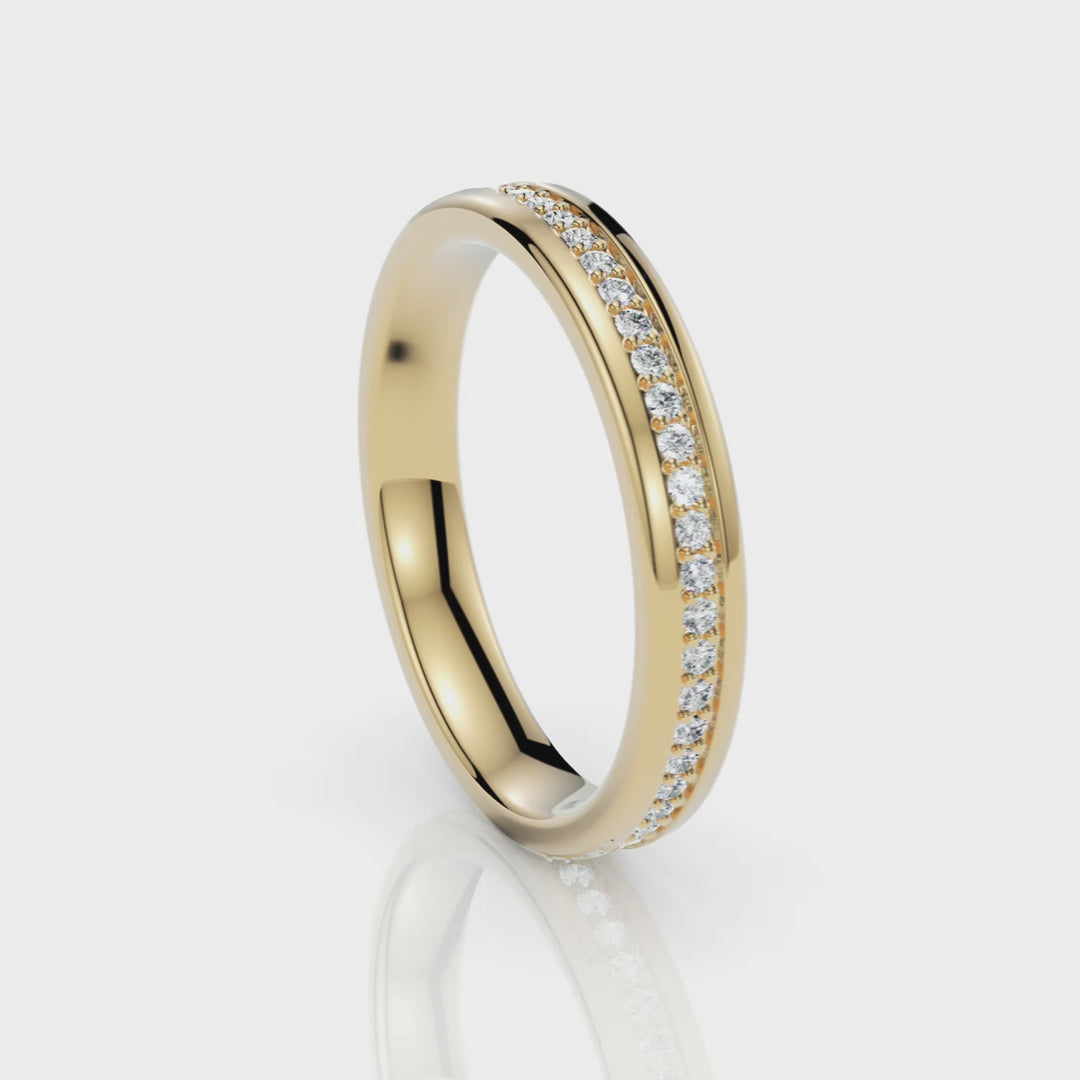 Briana Lab Created Diamond Wedding Band
