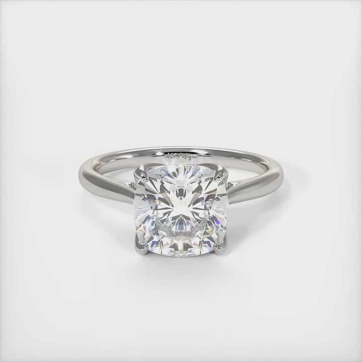 Nora Cushion Cut Lab Created Diamond Engagement Ring
