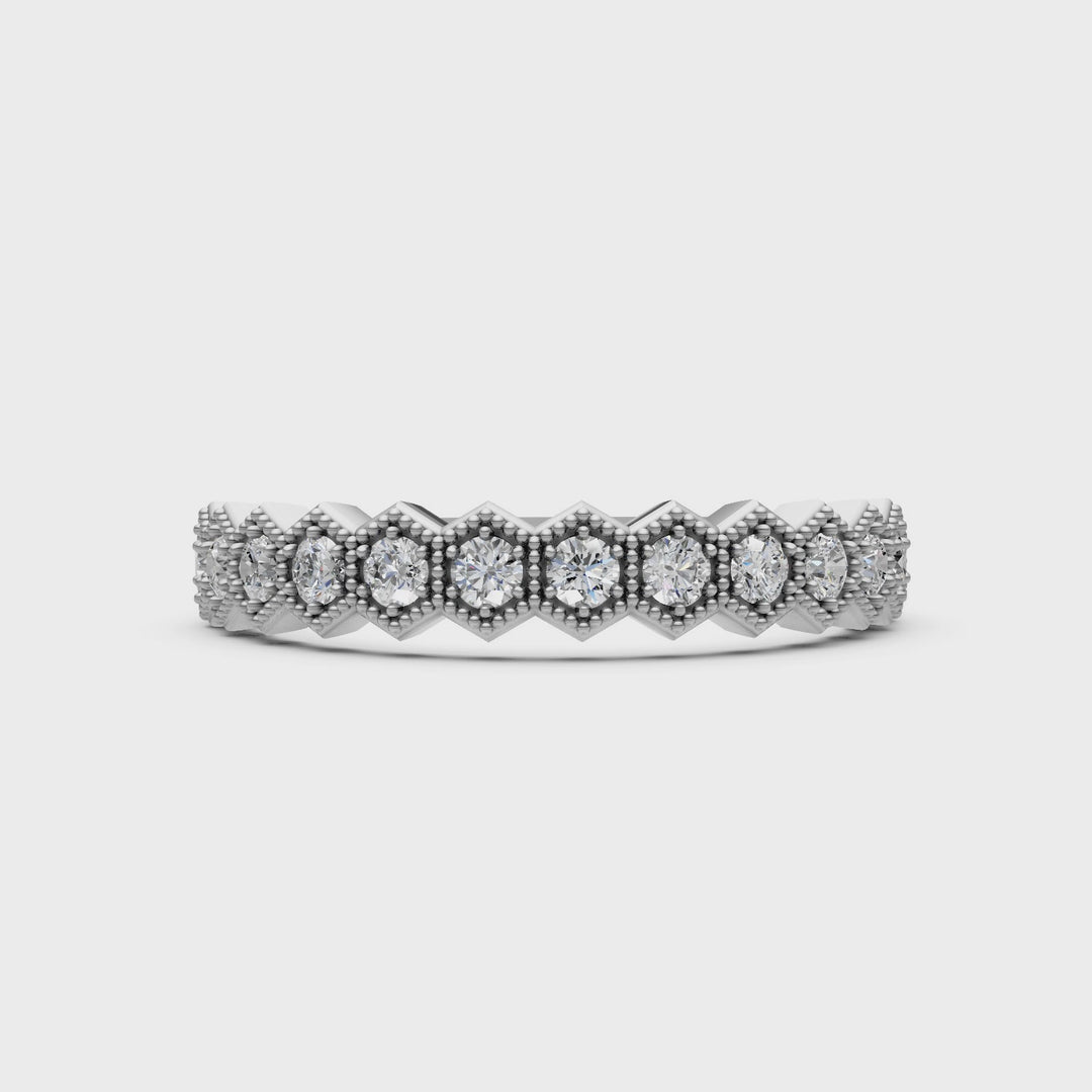 Dorina Lab-Created Diamonds Wedding Band