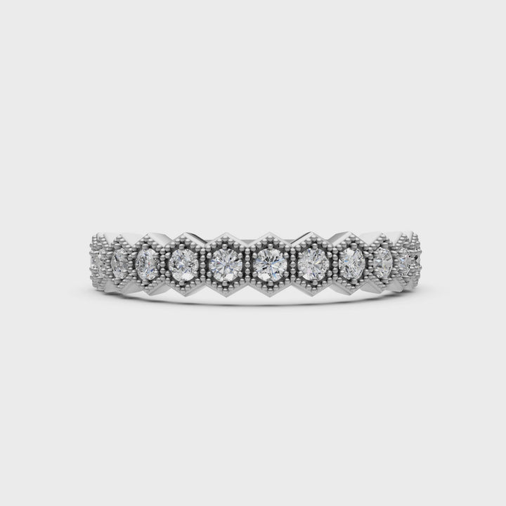 Dorina Lab-Created Diamonds Wedding Band