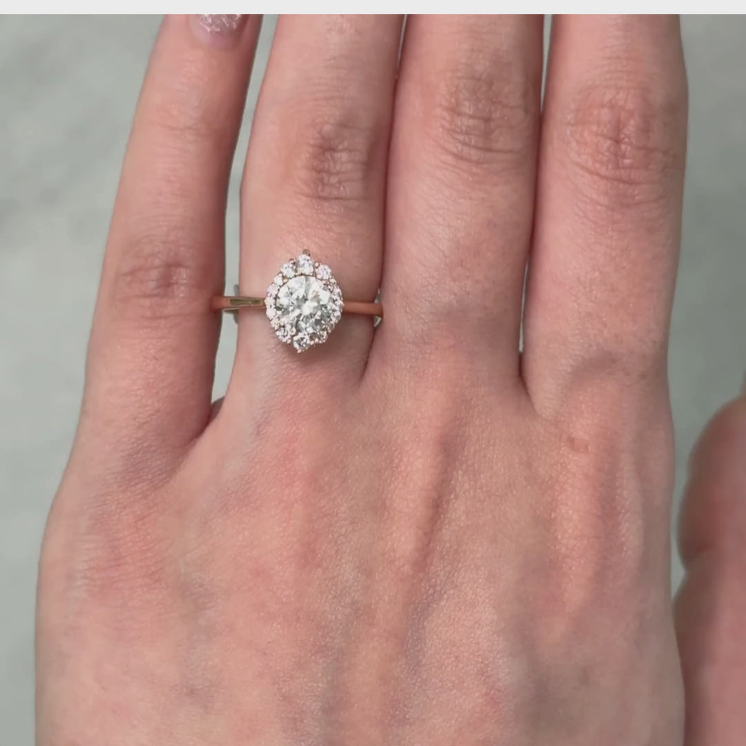 Camila Round Lab Created Diamond Engagement Ring