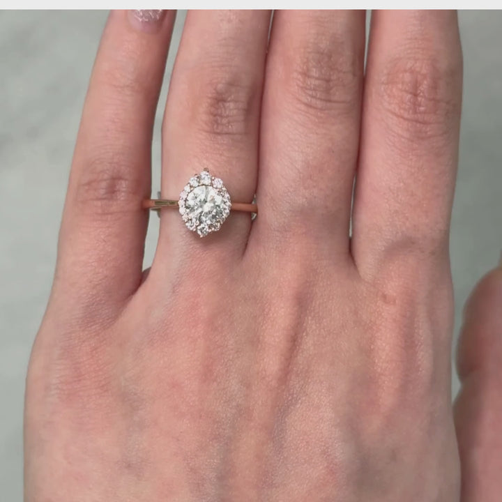 Camila Round Lab Created Diamond Engagement Ring