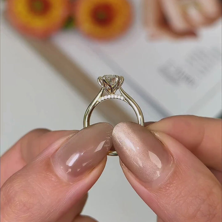 Nora Marquise Lab Created Diamond Engagement Ring