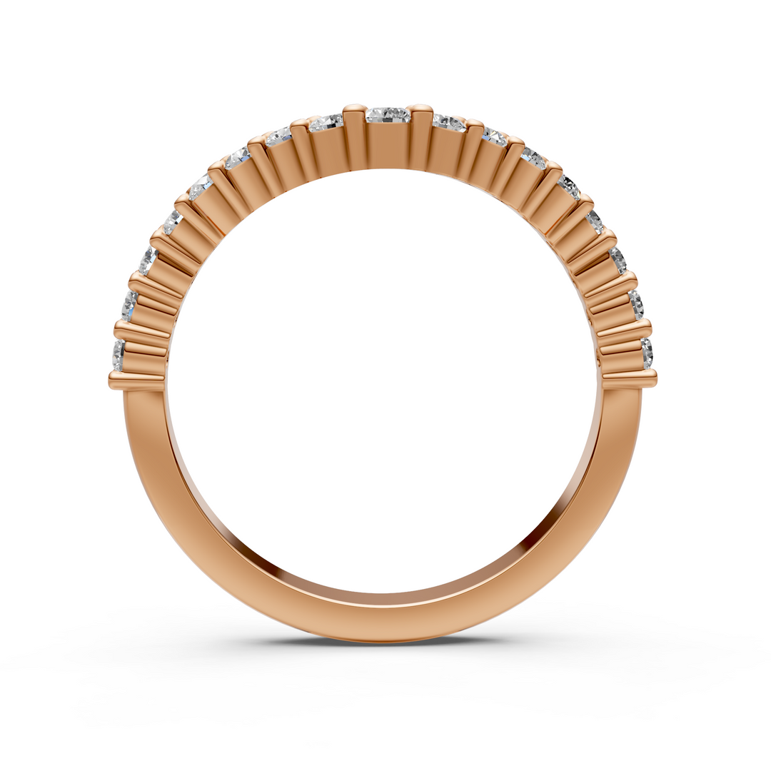 Alliance en diamants créés en laboratoire Erin