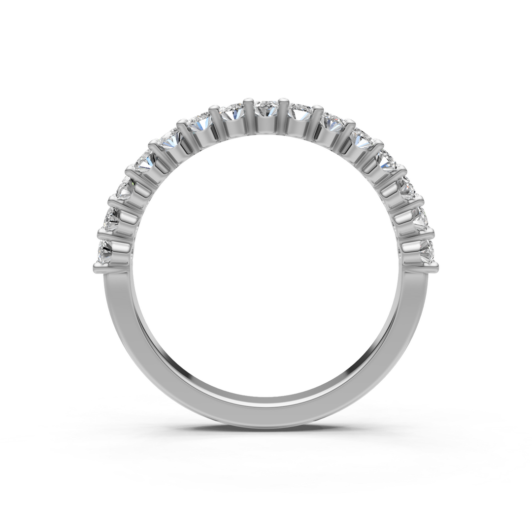 Nim Oval Lab-Created Diamonds Wedding Band