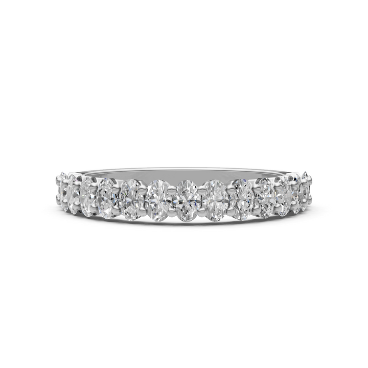 Nim Oval Lab-Created Diamonds Wedding Band