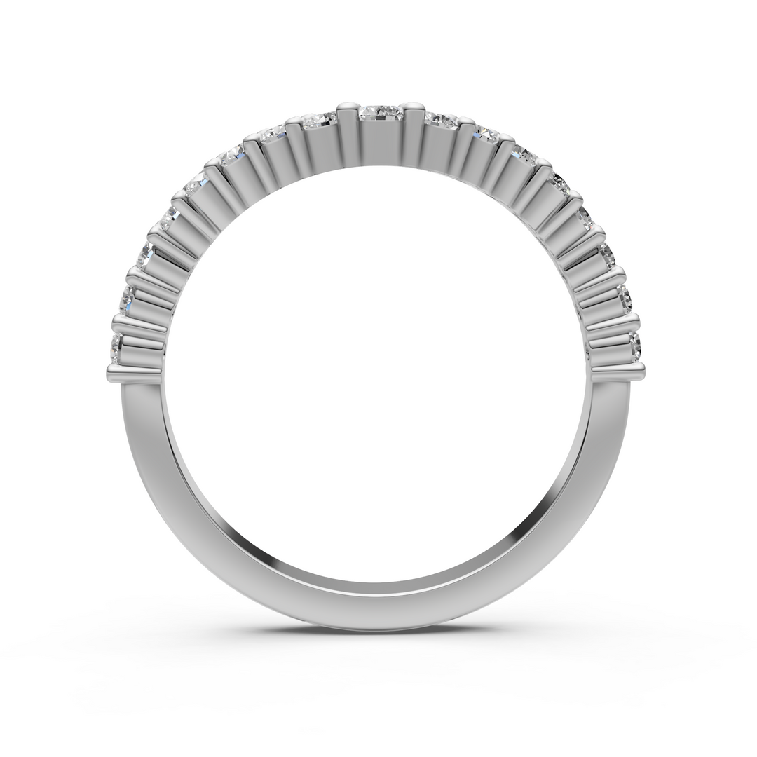 Alliance en diamants créés en laboratoire Erin