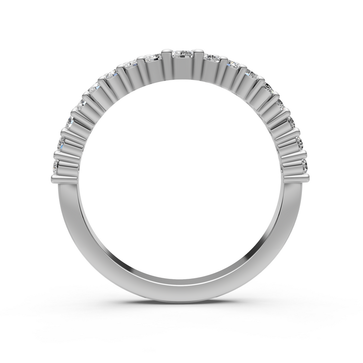 Alliance en diamants créés en laboratoire Erin