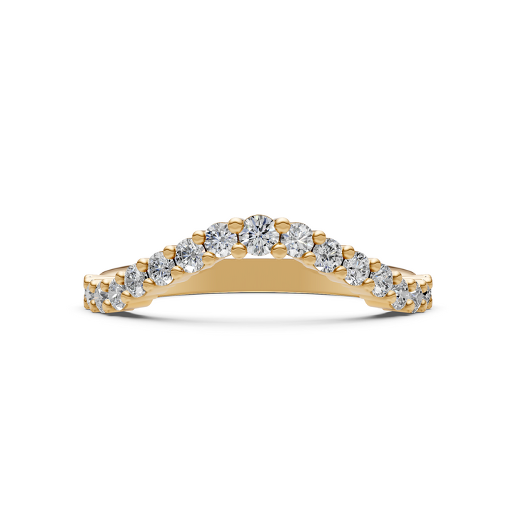 Alliance en diamants créés en laboratoire Erin