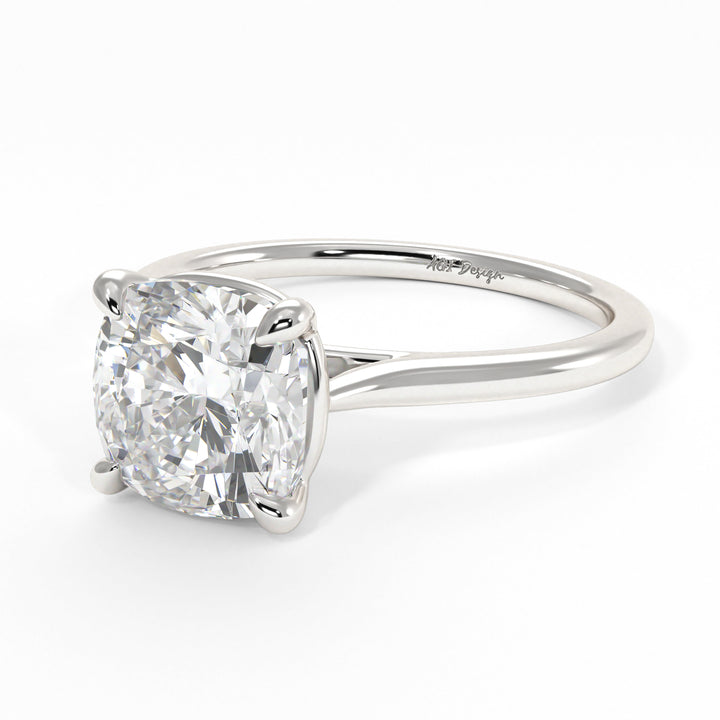Setting only Chloe Cushion Cut Moissanite Engagement Ring - AGI Design