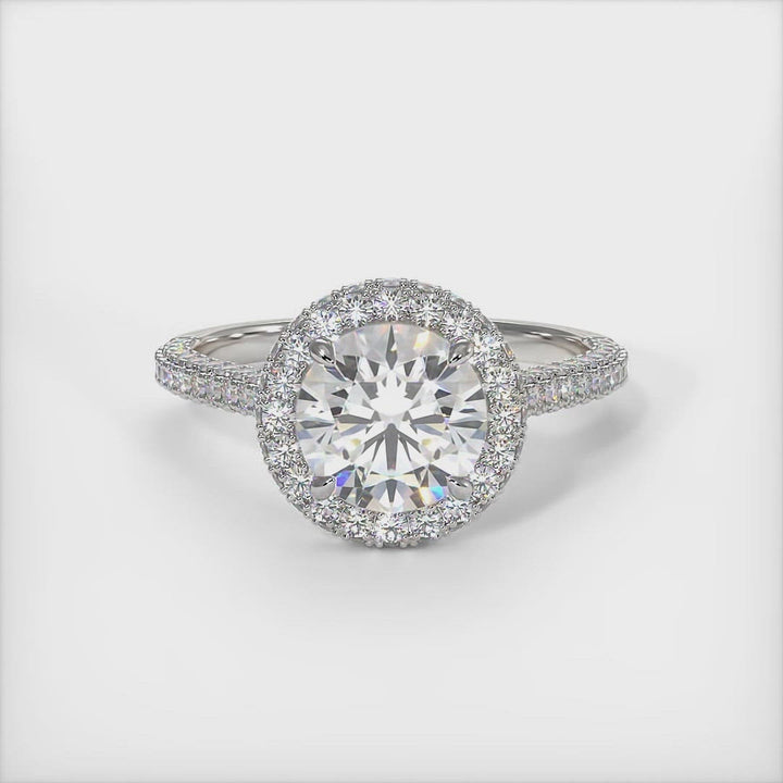 Tanya Round Moissanite Engagement Ring