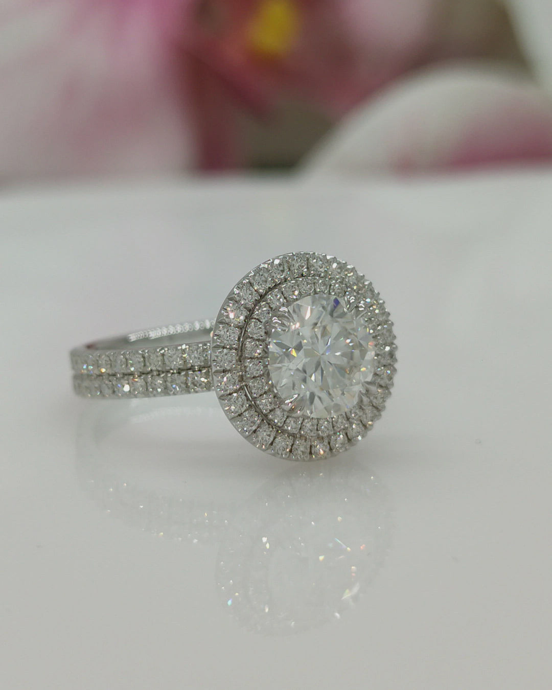 Nola 2ct Round Moissanite Engagement Ring