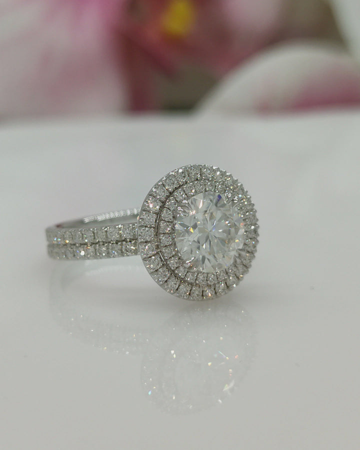Nola 2ct Round Moissanite Engagement Ring