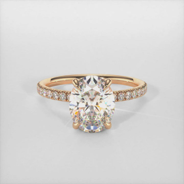 Abigail Oval Moissanite  Engagement Ring