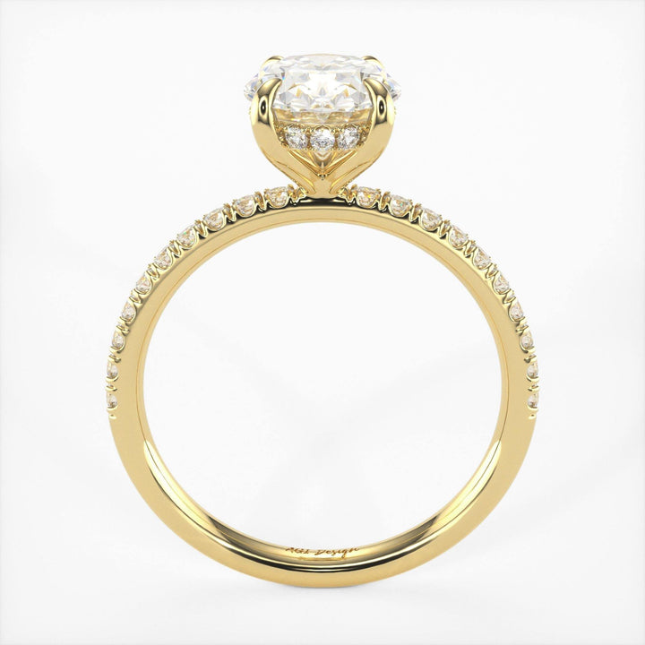 AGIDesignShop Abigail Oval Moissanite  Engagement Ring