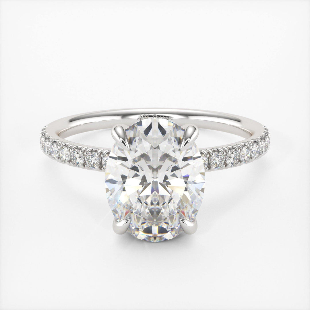 AGIDesignShop Abigail Oval Moissanite  Engagement Ring