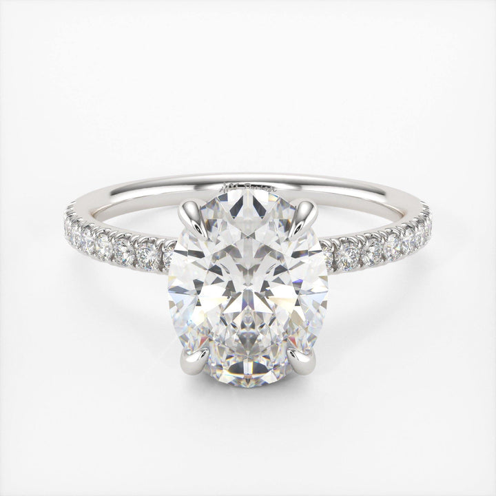 AGIDesignShop Abigail Oval Moissanite  Engagement Ring
