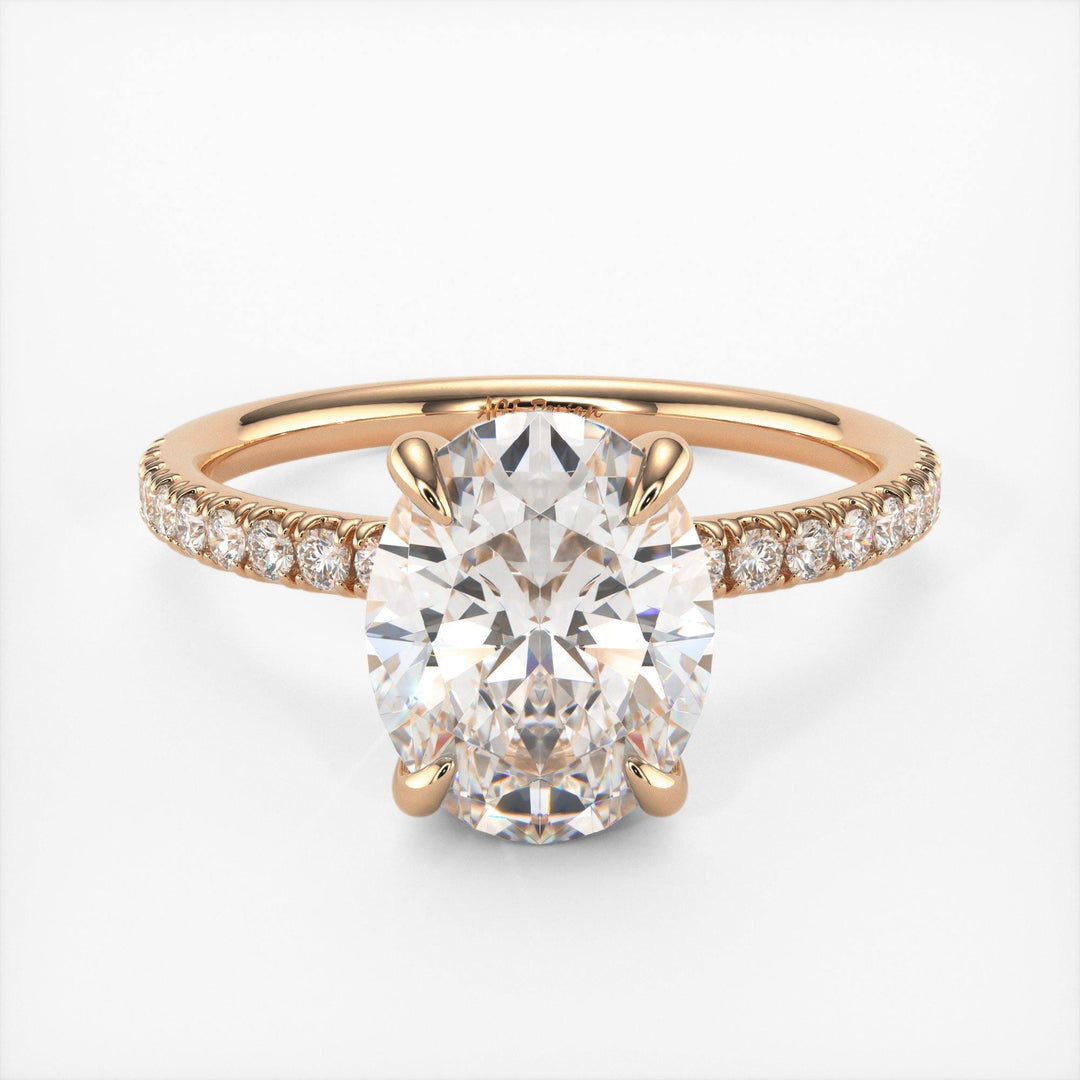 AGIDesignShop Abigail Oval Moissanite  Engagement Ring