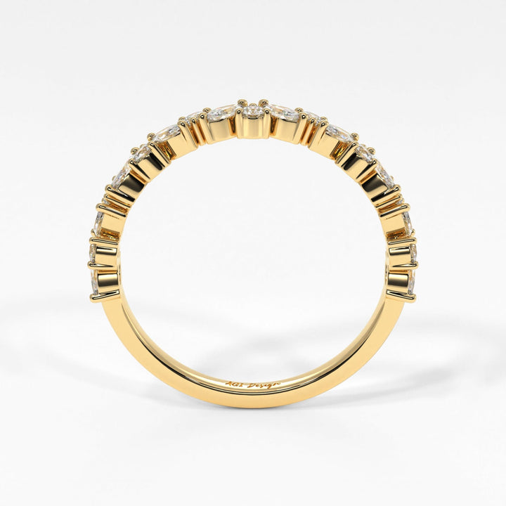 AGI Design Agnes Lab-Created Diamonds Wedding Band