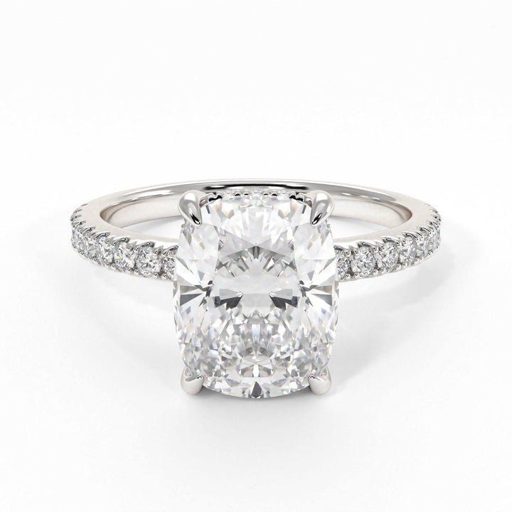 AGIDesignShop Alexandra Elongated Cushion Moissanite  Engagement Ring