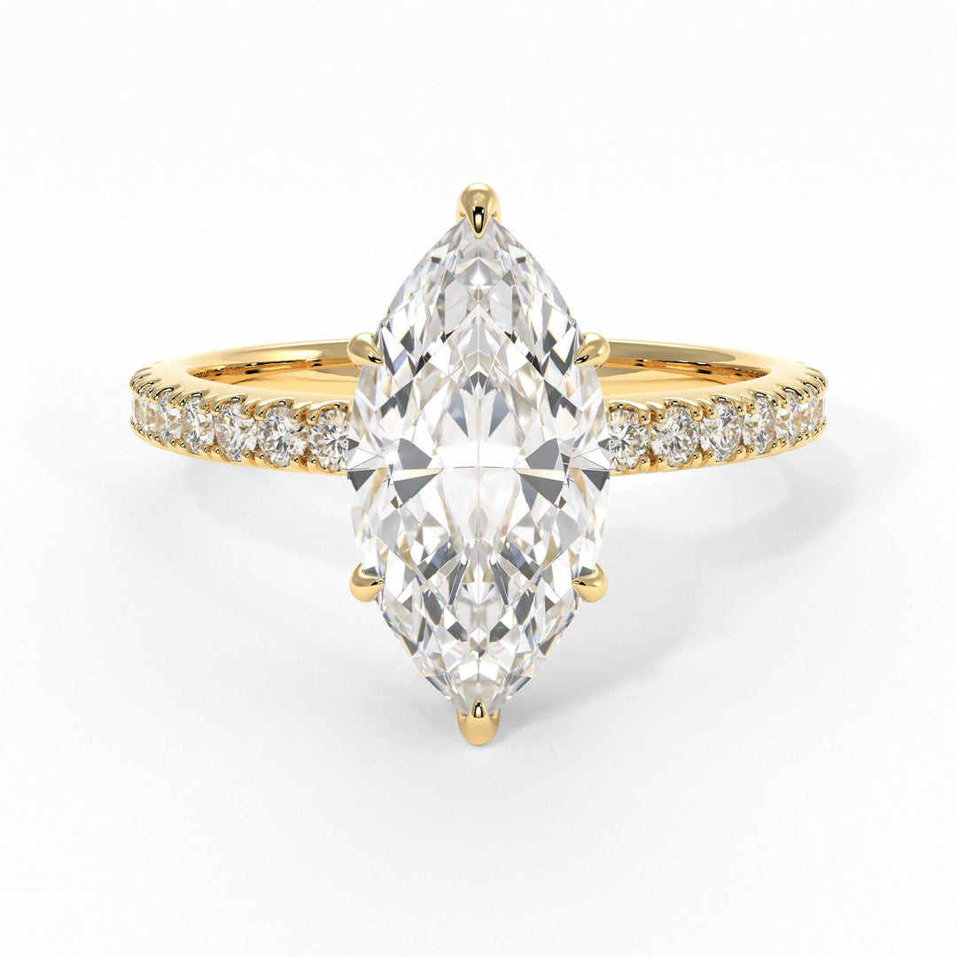 AGIDesignShop Alexandra Marquise Moissanite Engagement Ring