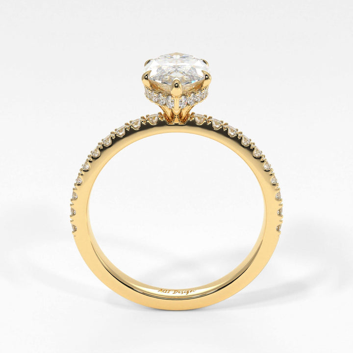 AGIDesignShop Alexandra Marquise Moissanite Engagement Ring