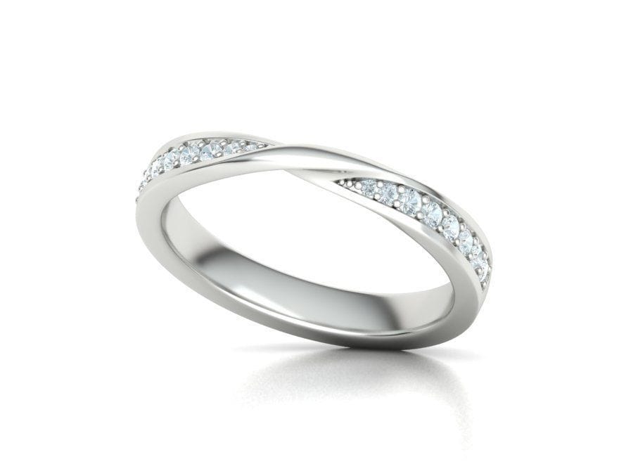 AGIDesignShop Amanda Lab Created Diamond Wedding Band
