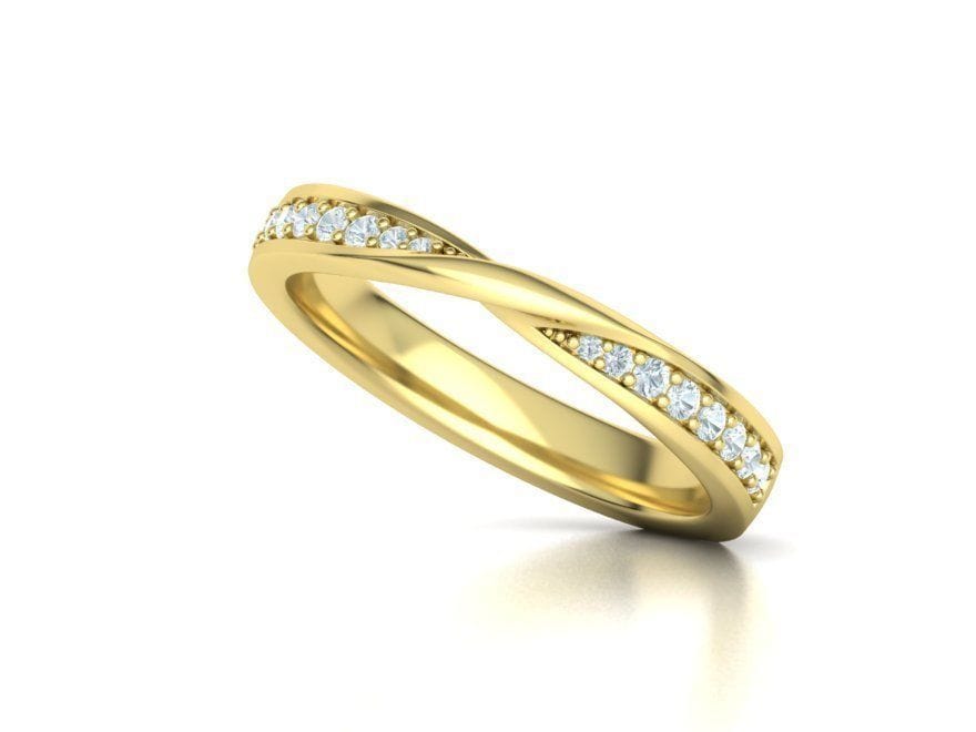 AGIDesignShop Amanda Lab Created Diamond Wedding Band
