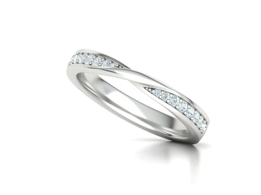 AGIDesignShop Amanda Lab Created Diamond Wedding Band