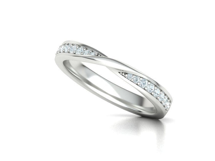 AGIDesignShop Amanda Lab Created Diamond Wedding Band
