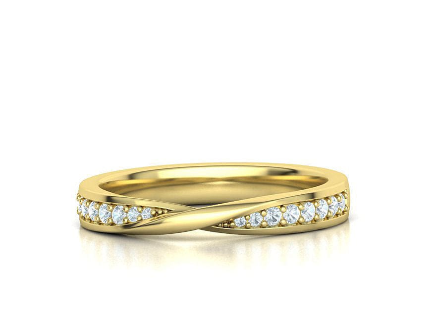 AGIDesignShop Amanda Lab Created Diamond Wedding Band