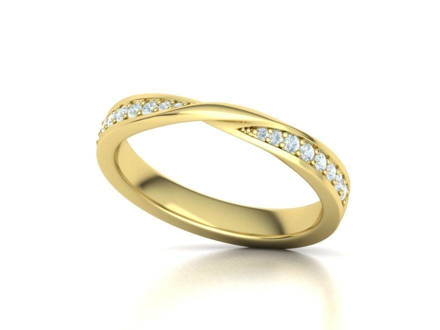 AGIDesignShop Amanda Lab Created Diamond Wedding Band