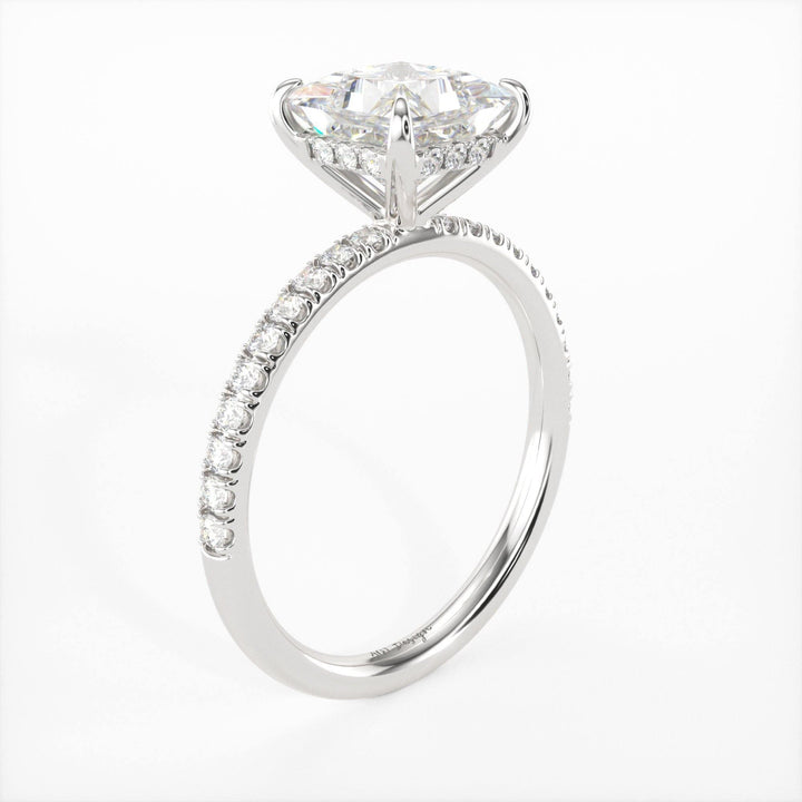 AGIDesignShop Anne Princess Cut Moissanite Engagement Ring