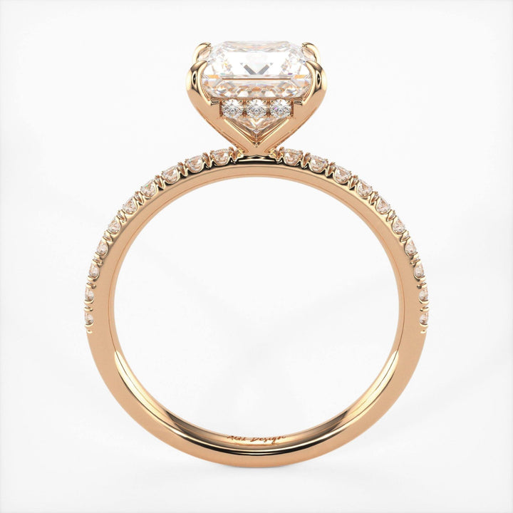 AGIDesignShop Anne Princess Cut Moissanite Engagement Ring