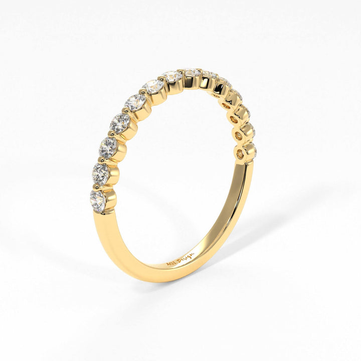 AGIDesignShop April Floating Lab-Created Diamonds Semi-Eternity Band