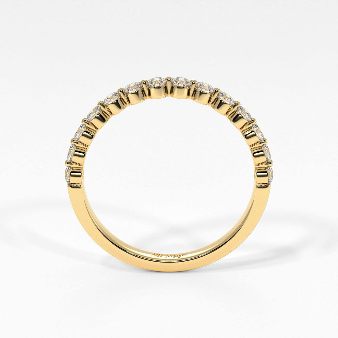 AGIDesignShop April Floating Lab-Created Diamonds Semi-Eternity Band
