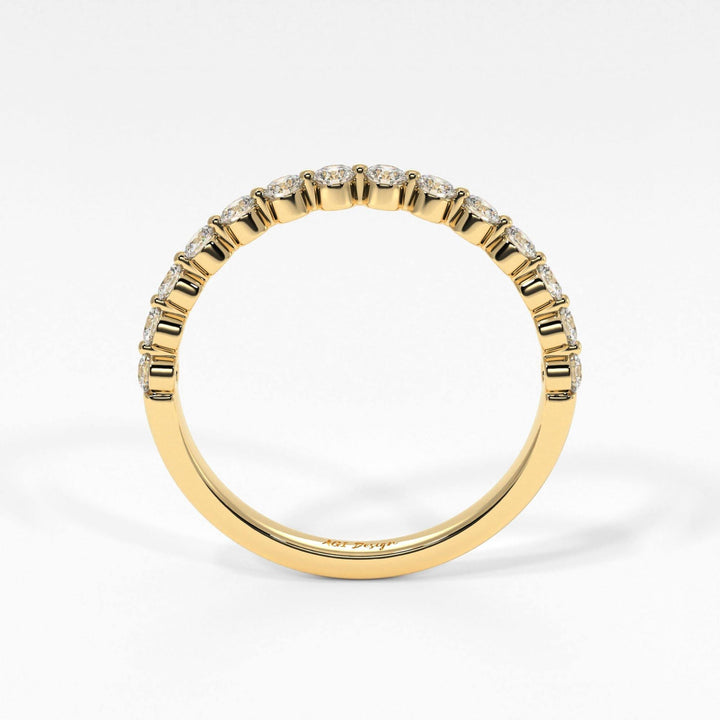 AGIDesignShop April Floating Lab-Created Diamonds Semi-Eternity Band