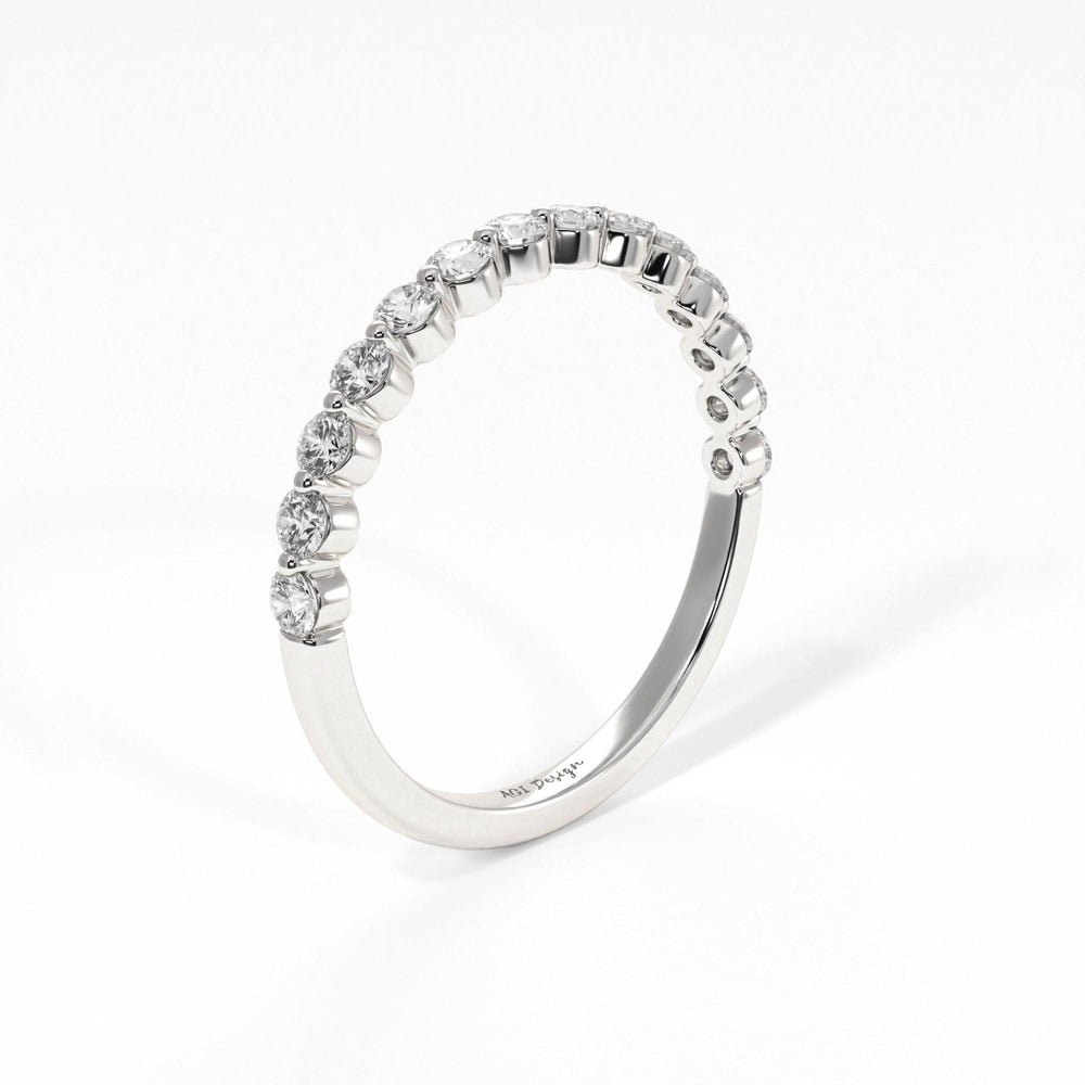 AGIDesignShop April Floating Lab-Created Diamonds Semi-Eternity Band
