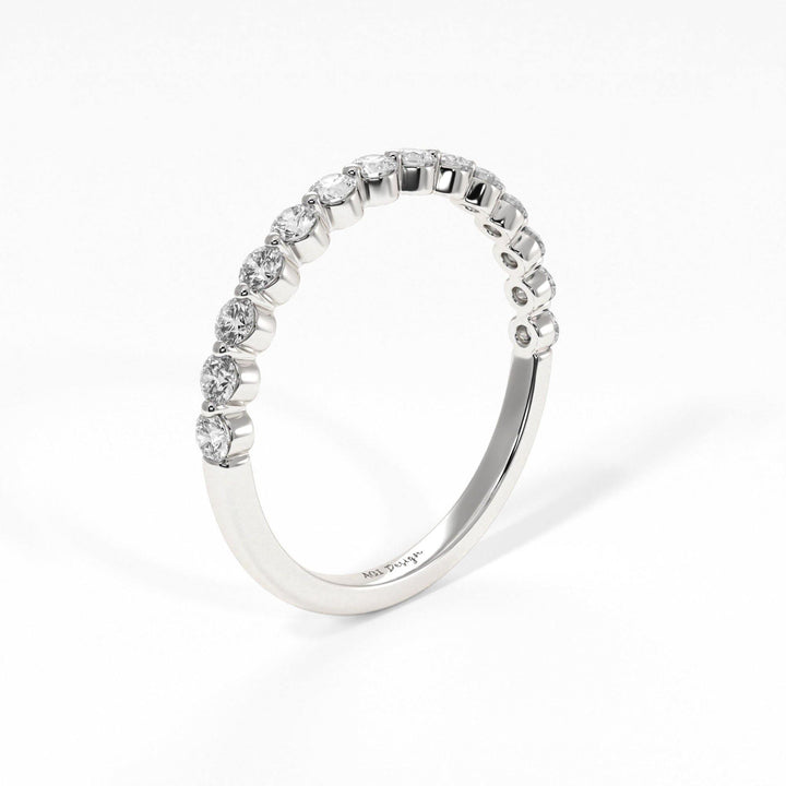 AGIDesignShop April Floating Lab-Created Diamonds Semi-Eternity Band