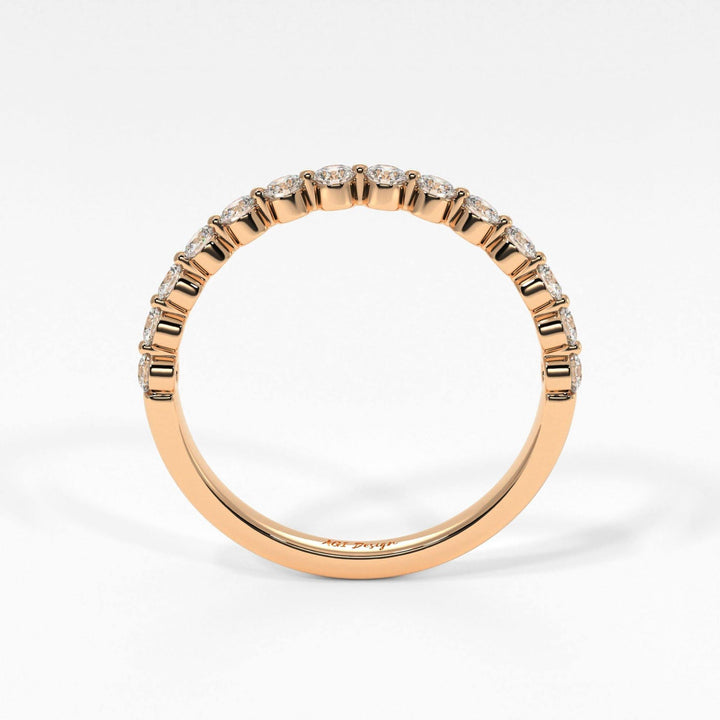 AGIDesignShop April Floating Lab-Created Diamonds Semi-Eternity Band