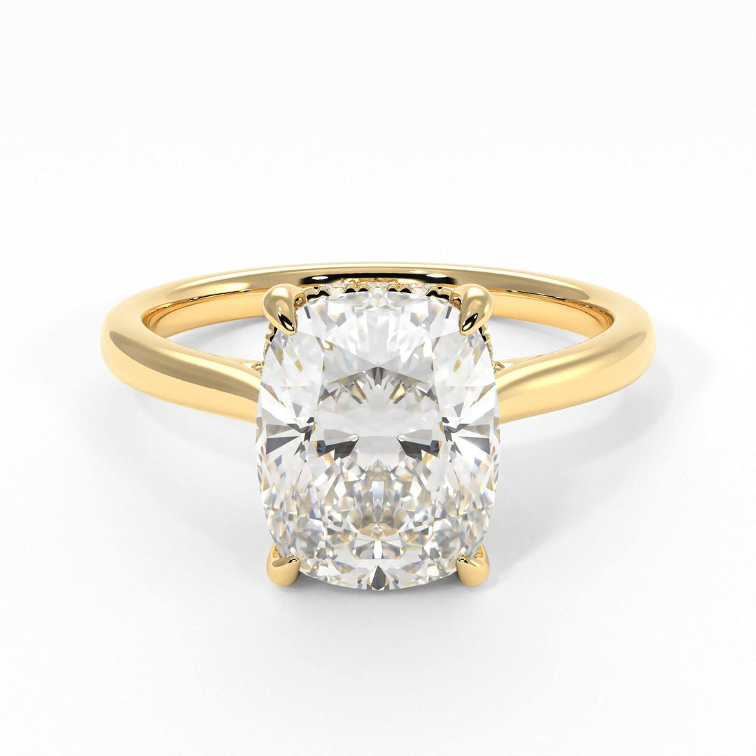 AGIDesignShop Bella Elongated Cushion Moissanite Engagement Ring