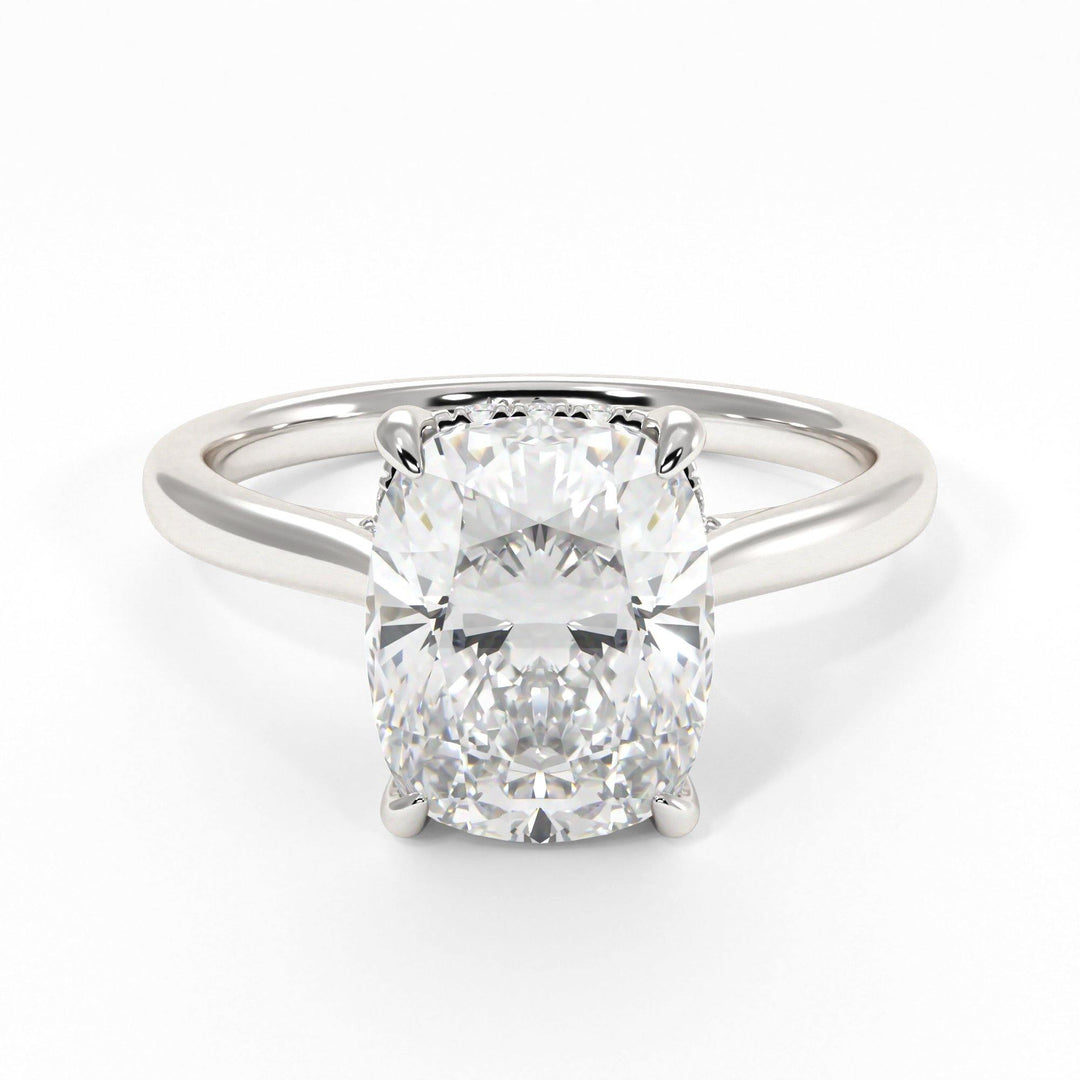 AGIDesignShop Bella Elongated Cushion Moissanite Engagement Ring