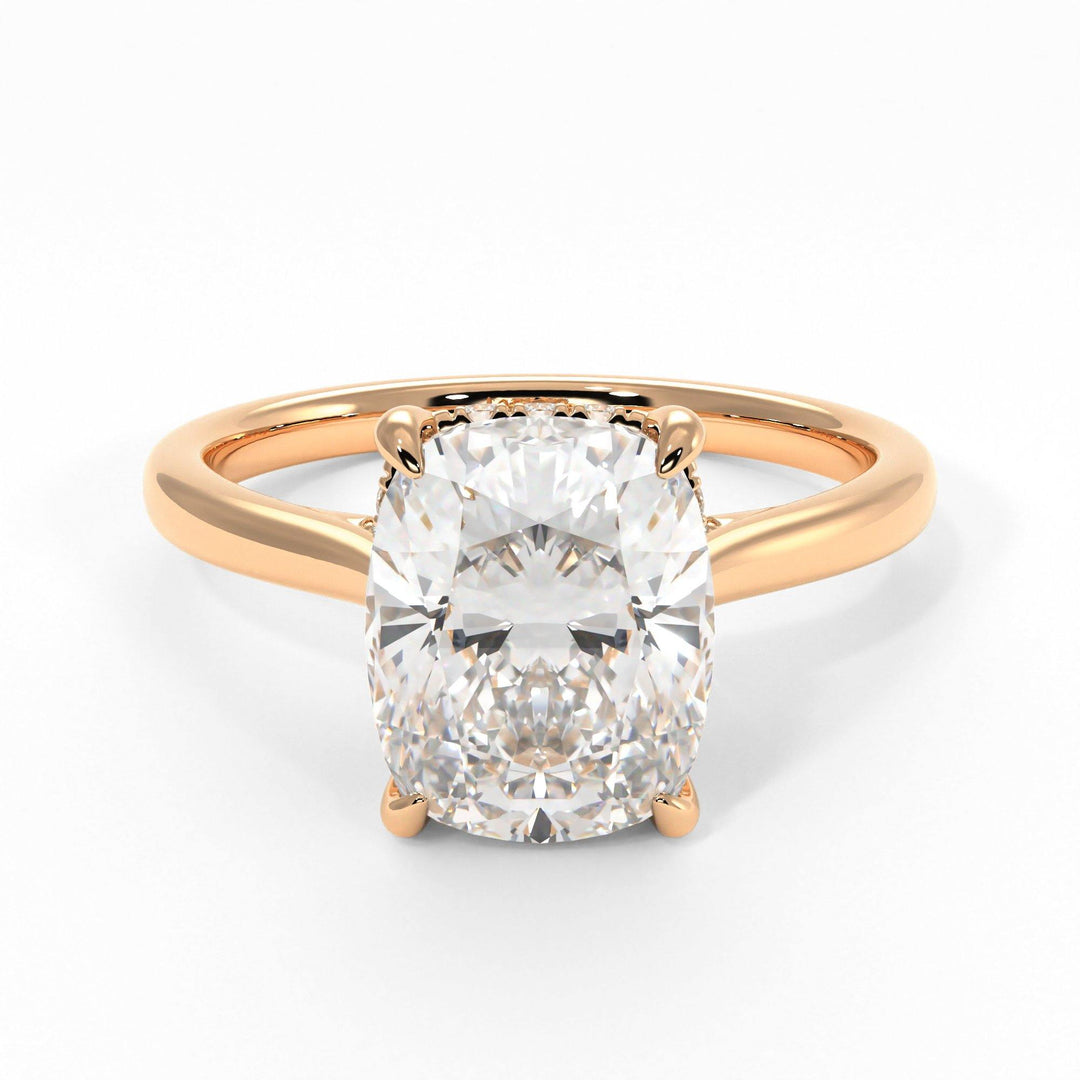 AGIDesignShop Bella Elongated Cushion Moissanite Engagement Ring
