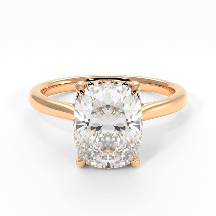 AGIDesignShop Bella Elongated Cushion Moissanite Engagement Ring
