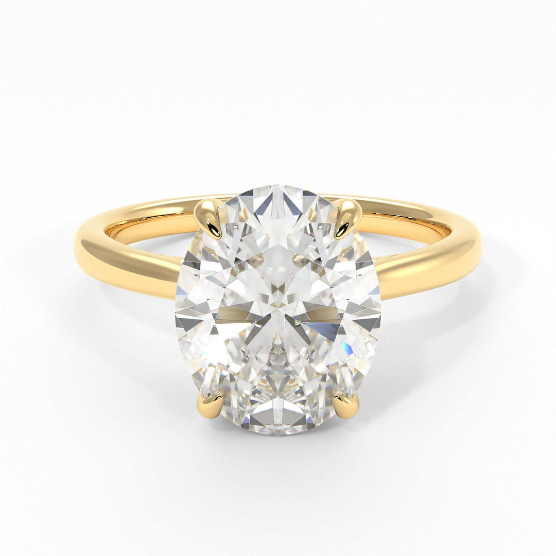 AGIDesignShop Bella Oval Moissanite Engagement Ring