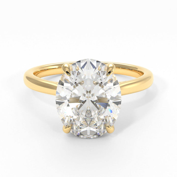 AGIDesignShop Bella Oval Moissanite Engagement Ring