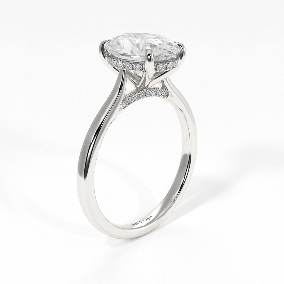 AGIDesignShop Bella Oval Moissanite Engagement Ring